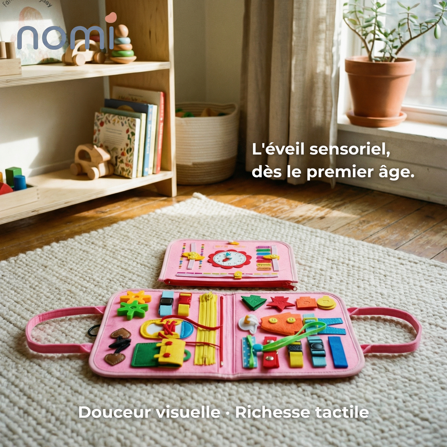 La valise d'activités Nomi éveille les enfants