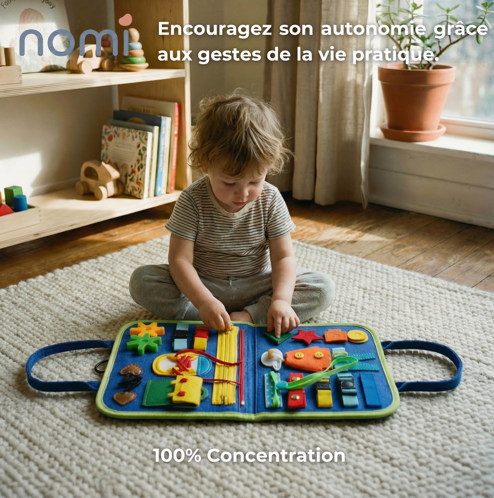 La valise d'activité NOMI permet aux enfants d'apprendre en s'amusant 